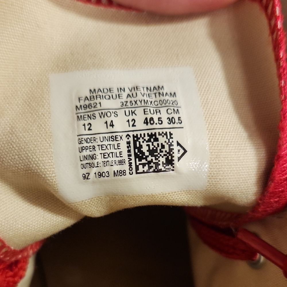 Converse Red High-Tops - Picture 2 of 7